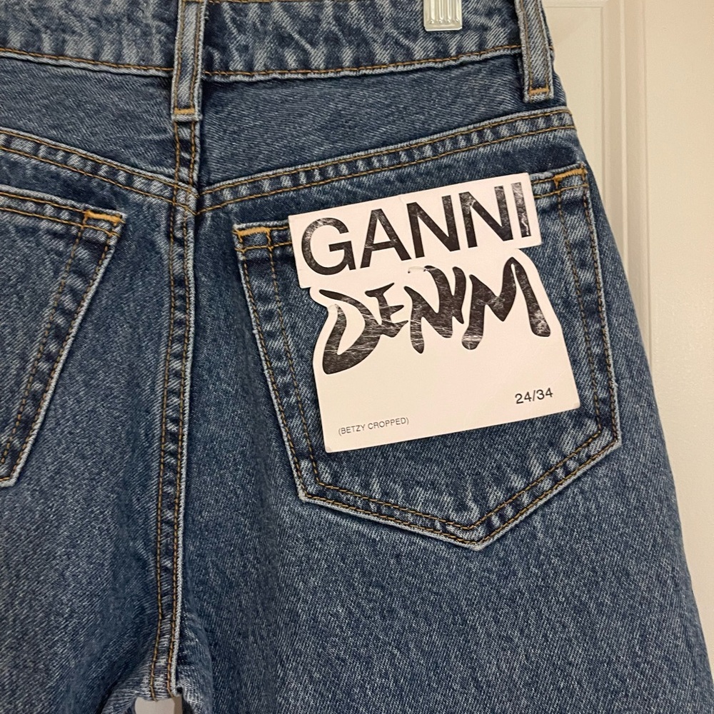Ganni Classic Blue Denim Pants